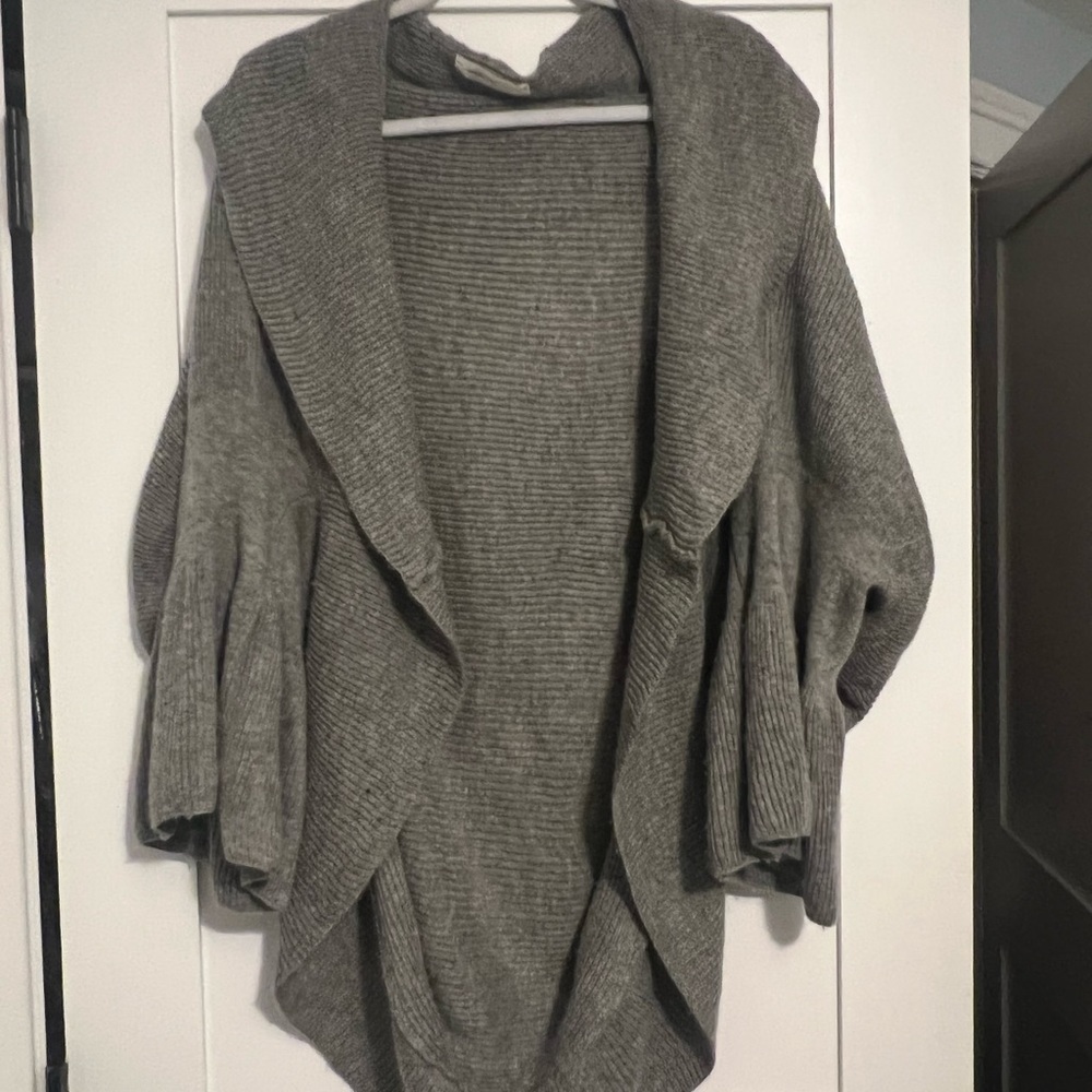 anthropologie sleeping on snow grey shawl